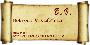 Bokross Viktória névjegykártya